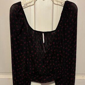 Free People Sweetie Pie Wrap Style Top